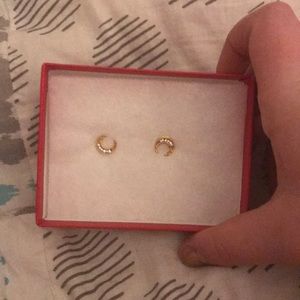 talbots moon earrings